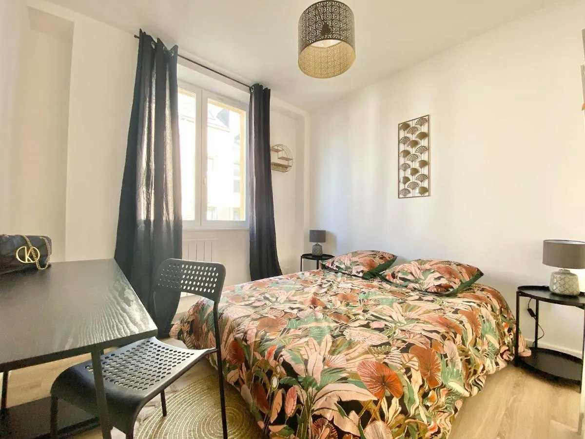 Appartement Le Ptit Vert - Wifi - Confort Entre Gare Et Centre Quimper